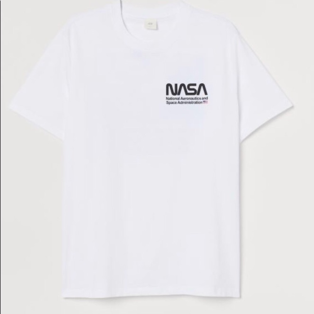 NWOT H&M White NASA Tshirt